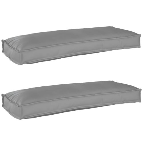 Комплект възглавници за палет 2 pcs Сив 100 x 40 x 8 см