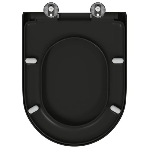 Тоалетна седалка Черно 49 x 36 x 4 см Дуропласт