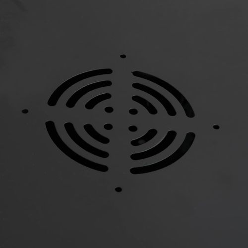 Мрежов кабинет със съхранение Черно 53 x 45 x 45 см Стомана