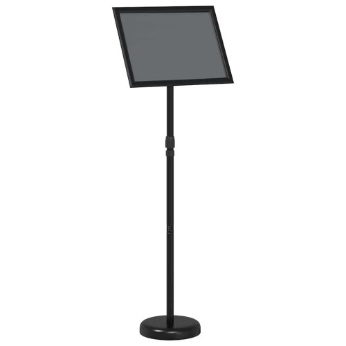 Стендове за търговски прояви Черно 25 x 25 x 125 см Алуминий