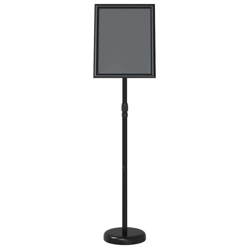 Стендове за търговски прояви Черно 25 x 25 x 125 см Алуминий
