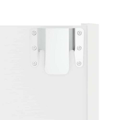 Стенен шкаф за обувки, бял, 60x18x90 см, ПДЧ