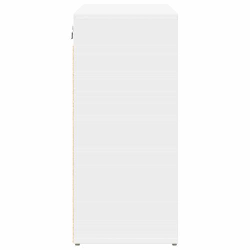 Шкаф за обувки с рафт Бяло 103 x 30 x 67 см Инженерно дърво