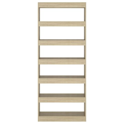 Разделител за стая, дъб сонома, 80x30x198 см, инженерно дърво