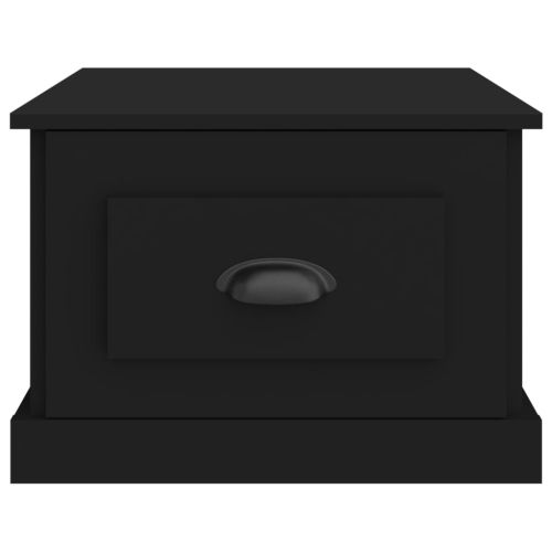 Кафе маса, черна, 50x50x35 см, инженерно дърво