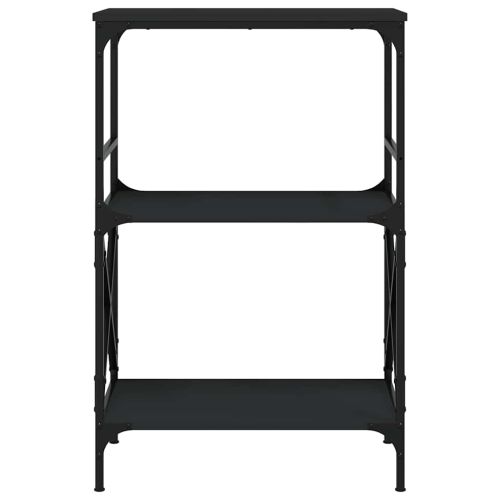 Библиотека 3 рафта черна 59x35x90,5 см инженерно дърво