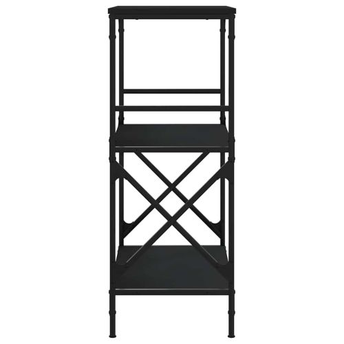 Библиотека 3 рафта черна 59x35x90,5 см инженерно дърво