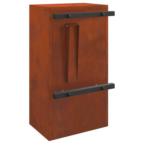 Пощенска кутия Ръждясало 30 x 20 x 55 см Патинираща стомана