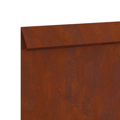 Оградка за охлюви 16 pcs Ръждясало 50 x 3,5 x 25 см