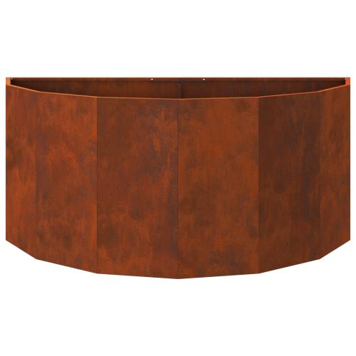 Кашпа Ръждясало 120 x 60 x 50 см Патинираща стомана