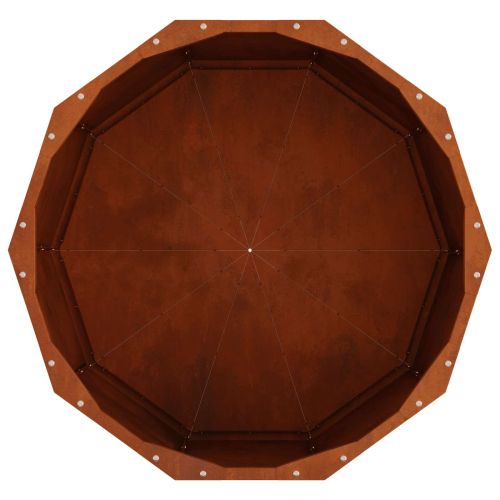 Кашпа Ръждясало 60 x 60 x 35 cm Патинираща стомана