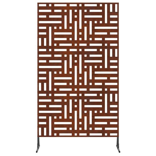 Екран за уединение Сив 100 x 50 x 180 см Патинираща стомана