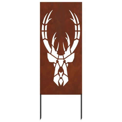 Екран за градинска неприкосновеност Ръждясало 50 x 140 см