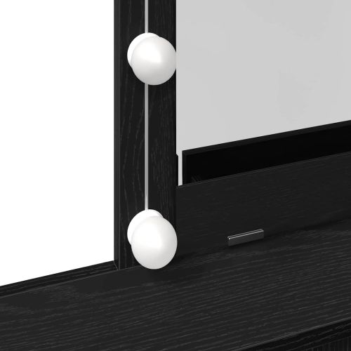 Тоалетна маса Черен дъб 80 x 41 x 144.5 см Инженерно дърво