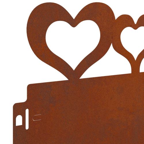 Ограничители за тревни площи 20 pcs Ръждясало