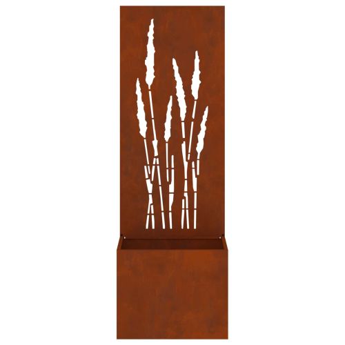 Екран за градинска неприкосновеност Ръждясало 50 x 140 cm