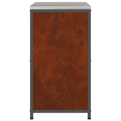 Съхранение в кухнята с рафт Ръждясало 60 x 50 x 92 см Стомана