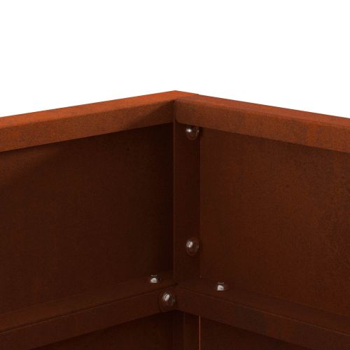 Огнище Кафяво 50 x 50 x 38 см Патинираща стомана