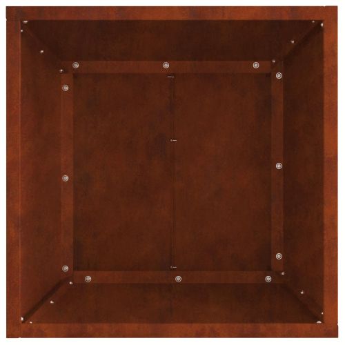 Огнище Кафяво 40 x 40 x 35 cm Патинираща стомана