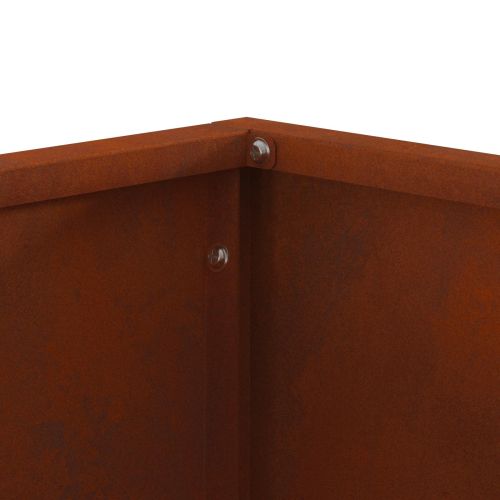 Огнище Кафяво 60 x 60 x 35 cm Патинираща стомана