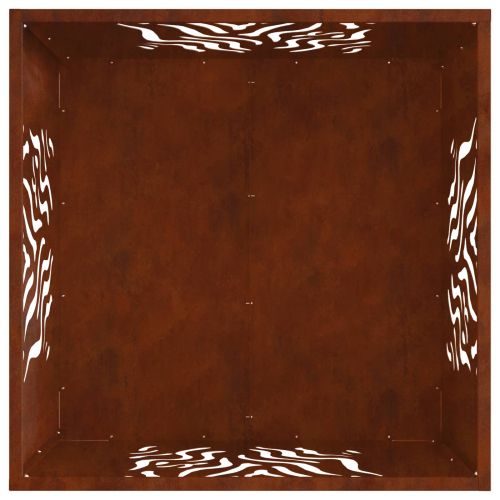 Огнище Кафяво 60 x 60 x 40 cm Стомана