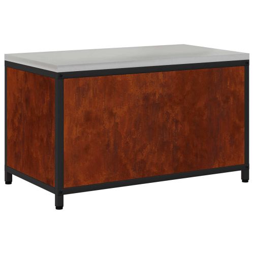 Съхранение в кухнята с рафт Ръждясало 60 x 50 x 92 см Стомана