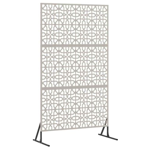 Екран за уединение Сив 100 x 50 x 180 см Патинираща стомана