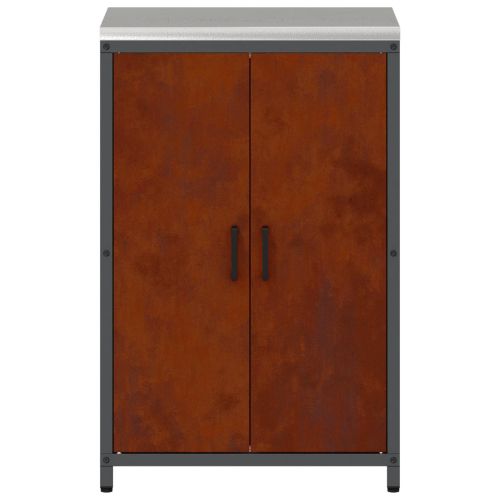 Съхранение в кухнята с рафт Ръждясало 60 x 50 x 92 см Стомана