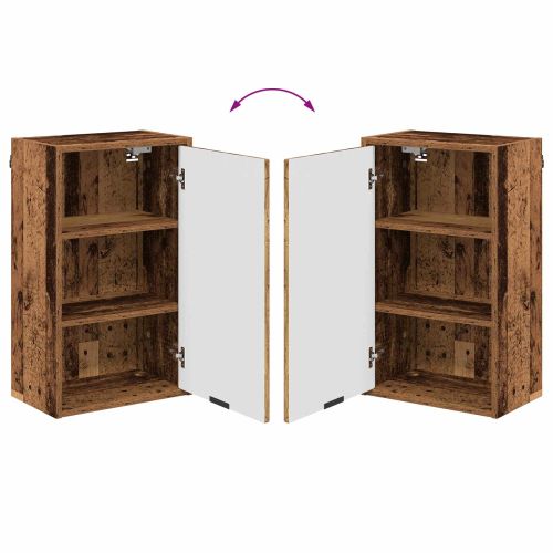 Шкаф за баня Монтиране на стена Старо дърво 39 x 23,5 x 65 см