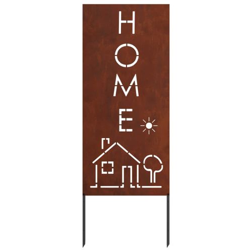 Екран за градинска неприкосновеност Ръждясало 50 x 140 см