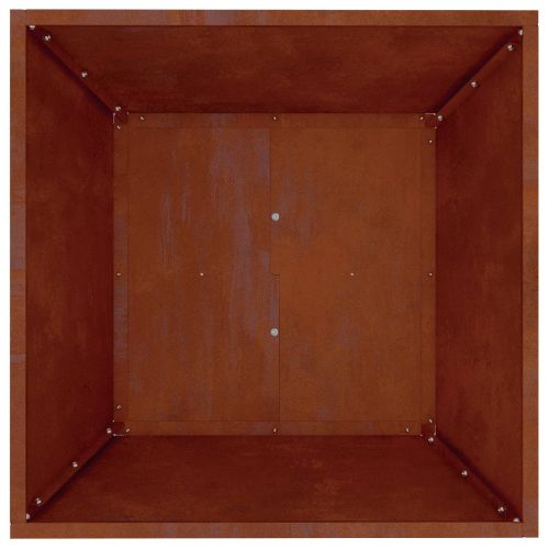 Градинска саксия 5 pcs Ръждясало 50 x 50 x 15 см