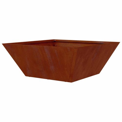 Градинска саксия 5 pcs Ръждясало 40 x 40 x 15 см