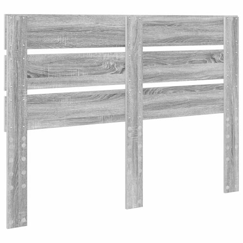 Облегалка за глава с таблото Сив Сонома 150 cm Инженерно дърво