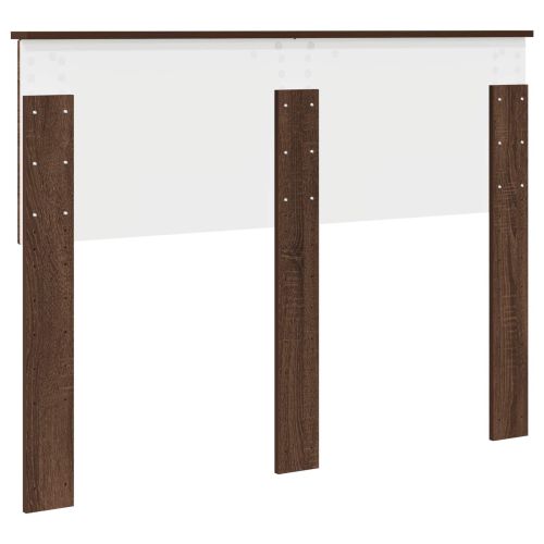 Облегалка за глава с таблото Кафяв дъб 135 cm Инженерно дърво