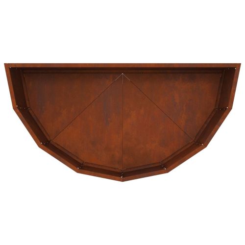 Кашпа Ръждясало 90 x 45 x 35 cm Патинираща стомана