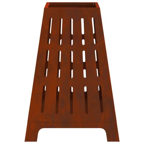 Огнище Кафяво 50 x 50 x 70 cm Патинираща стомана