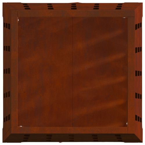 Огнище Кафяво 50 x 50 x 70 cm Патинираща стомана