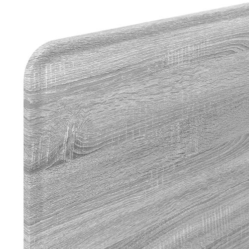 Облегалка за глава с таблото Сив Сонома 75 cm Инженерно дърво