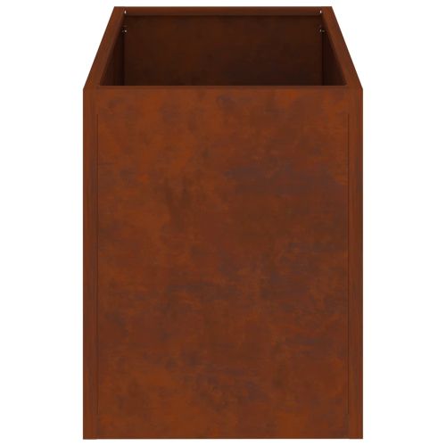 Градинска саксия Патинираща стомана 50 x 32 x 40 см