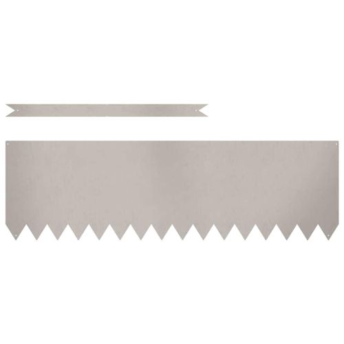 Ограда за трева 10 pcs Кафяво 100 x 0.05 x 20 см