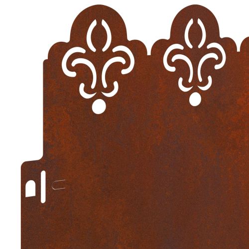 Ограничители за тревни площи 10 pcs Ръждясало