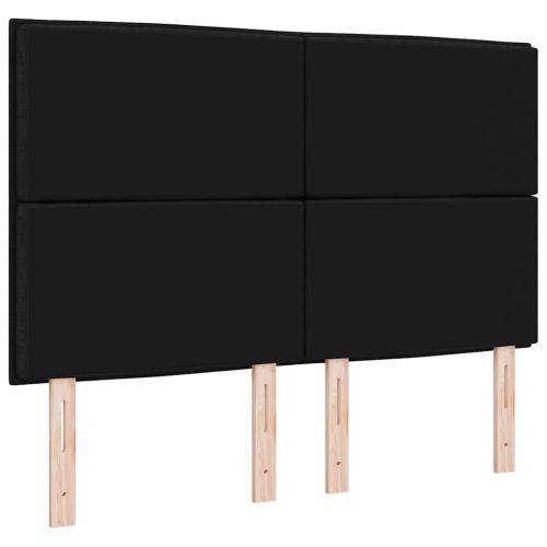 Облегалка за глава с таблото Черно 160 cm Изкуствена