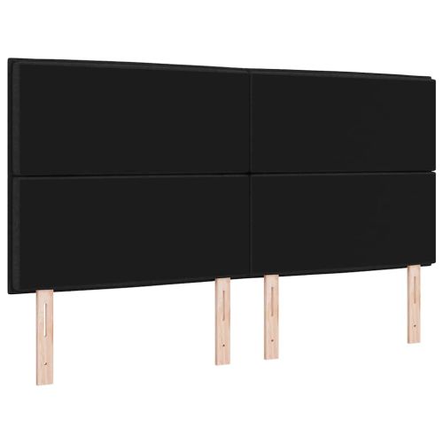 Облегалка за глава с таблото Черно 180 cm Изкуствена