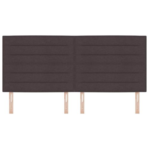 Облегалка за глава с таблото Тъмен кафяв 200 cm Изкуствена