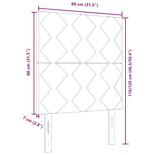 Облегалка за глава с таблото Крем 80 cm Изкуствена
