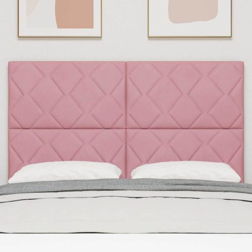 Облегалка за глава с таблото Розово 160 cm Кадифе