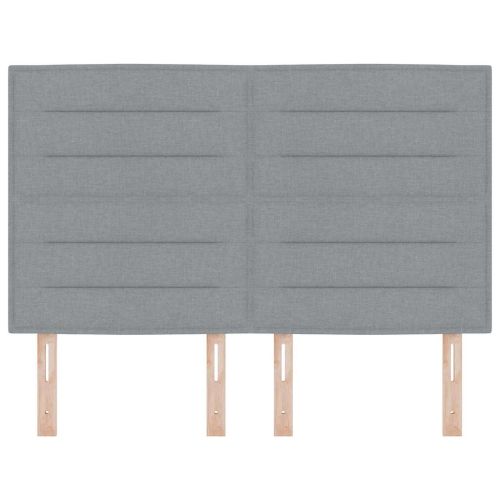 LED глава С LED лентисти светлини Светлосиво 144 см Полиестер