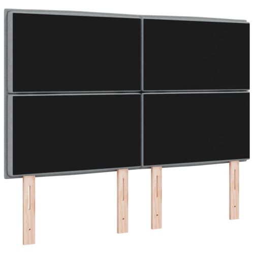 LED глава С LED лентисти светлини Светлосиво 144 см Полиестер