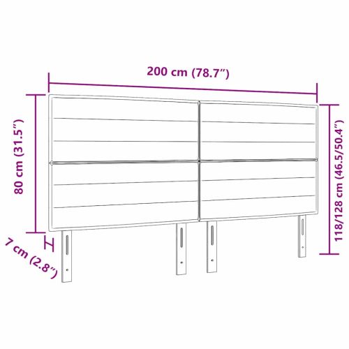 LED глава С LED лентисти светлини Тъмен кафяв 200 cm Полиестер