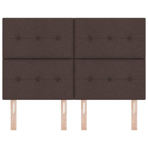 LED глава С LED лентисти светлини Тъмен кафяв 144 см Полиестер